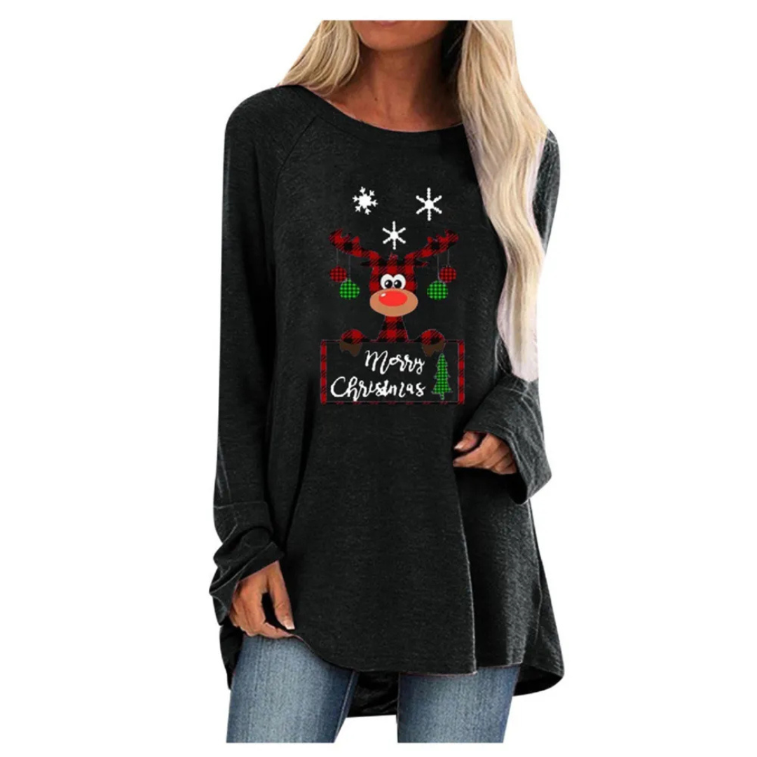 Festlicher Damen-Longpullover aus warmem Strick