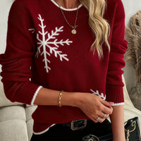 Festlicher Schneeflocken-Pullover