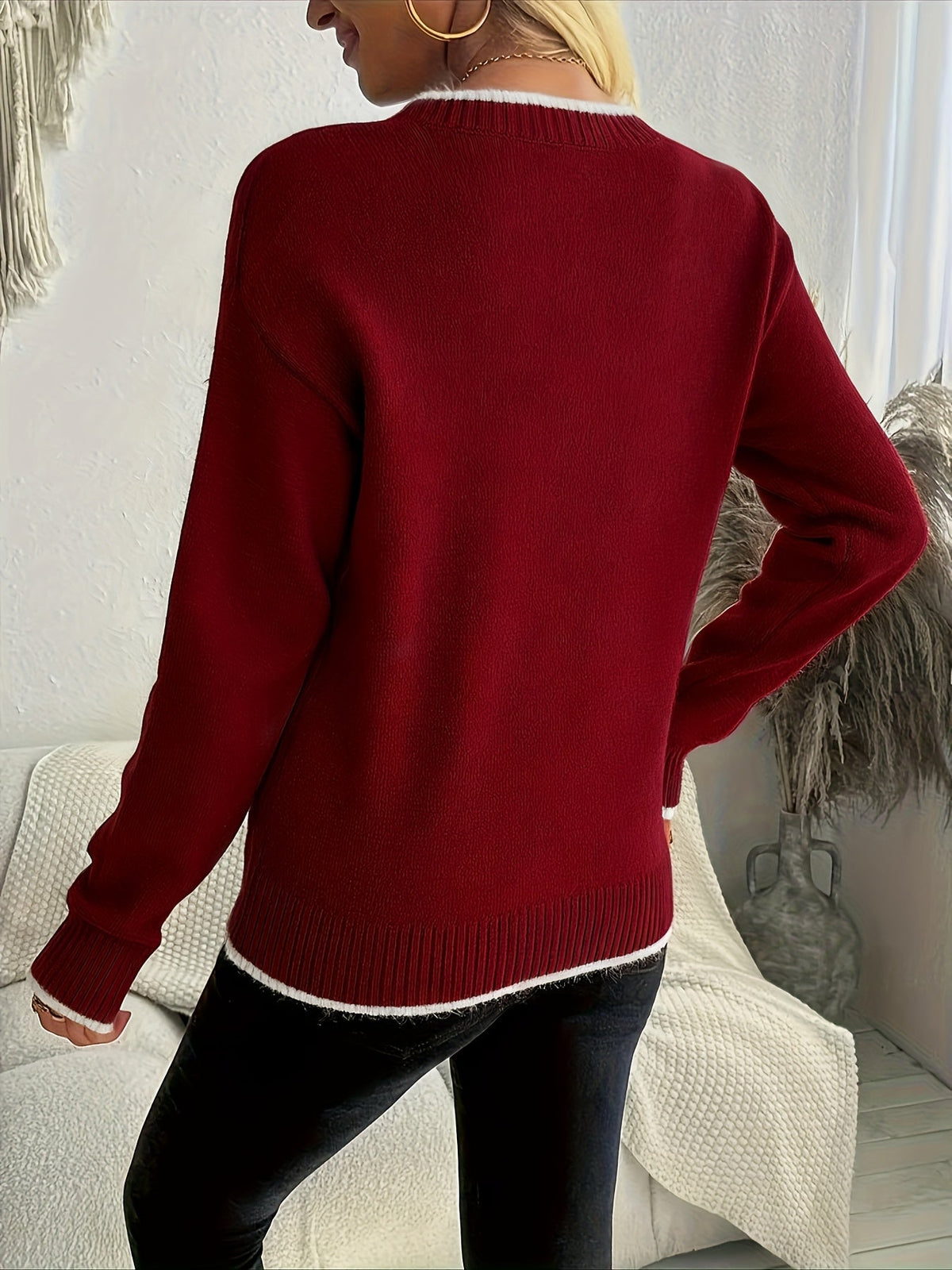 Festlicher Schneeflocken-Pullover