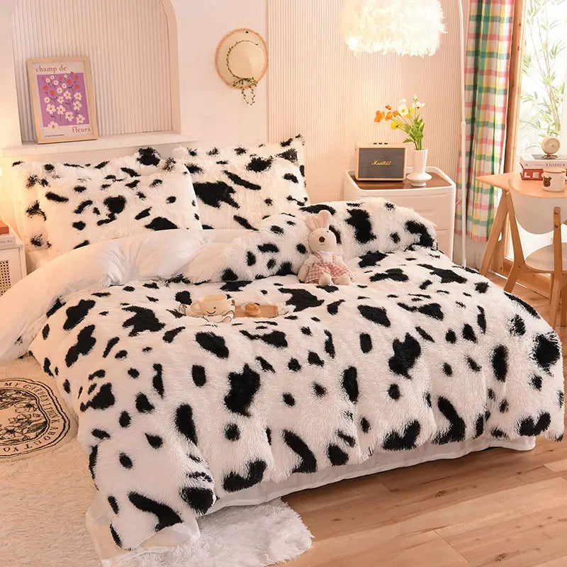 Flauschiges Teddy-Fleece-Bettwäscheset – warm & extra weich