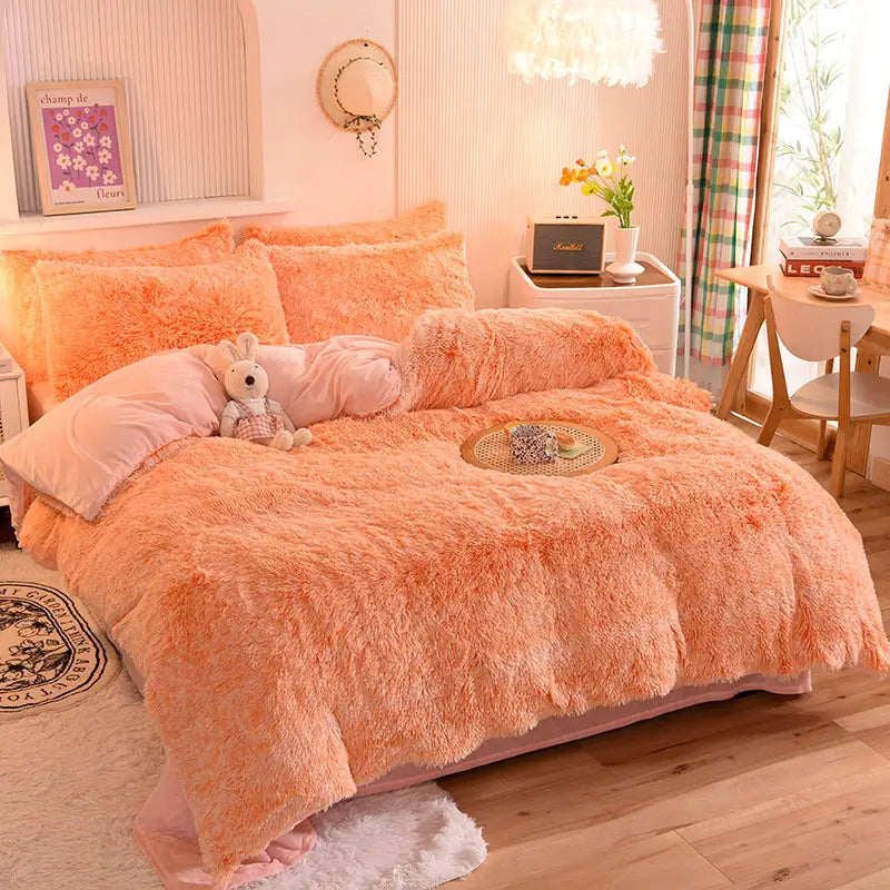 Flauschiges Teddy-Fleece-Bettwäscheset – warm & extra weich