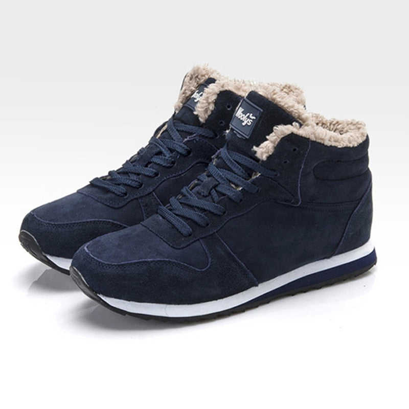Gefütterte Sneaker-Boots für warme Füße