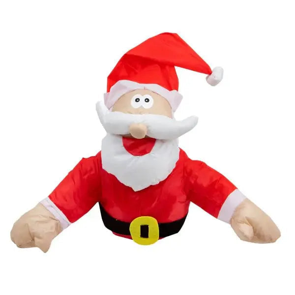 Geräuschaktivierte, bewegliche Weihnachtsmann-Figur fürs Fenster