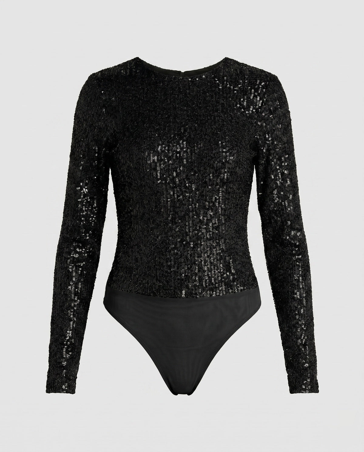 Glitzernder Langarm-Body für Damen