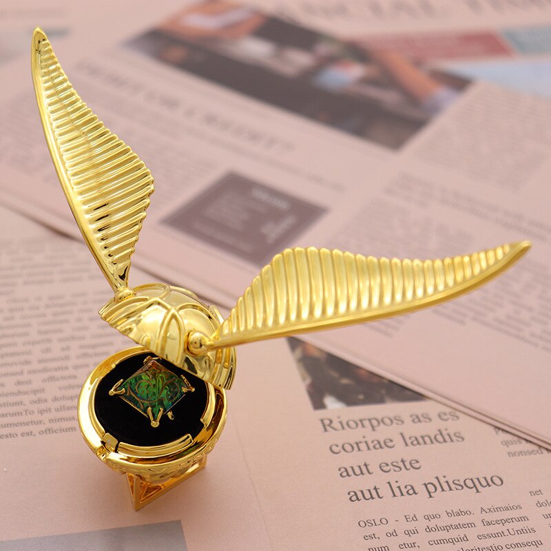 Goldener Schnatz – 18K vergoldete Schatulle für Ringe, bewegliches Luxus-Schmuckstück