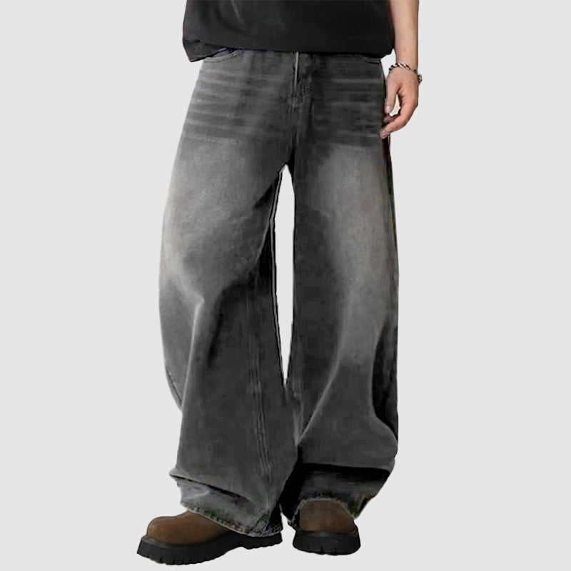 Herren-Baggy-Jeans mit weitem Bein