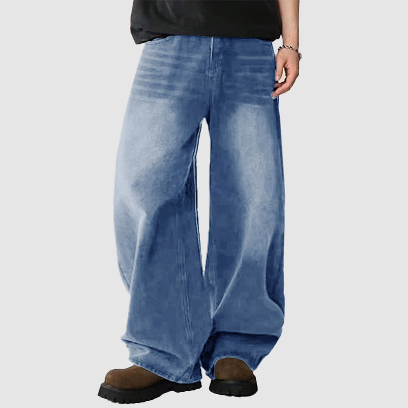 Herren-Baggy-Jeans mit weitem Bein