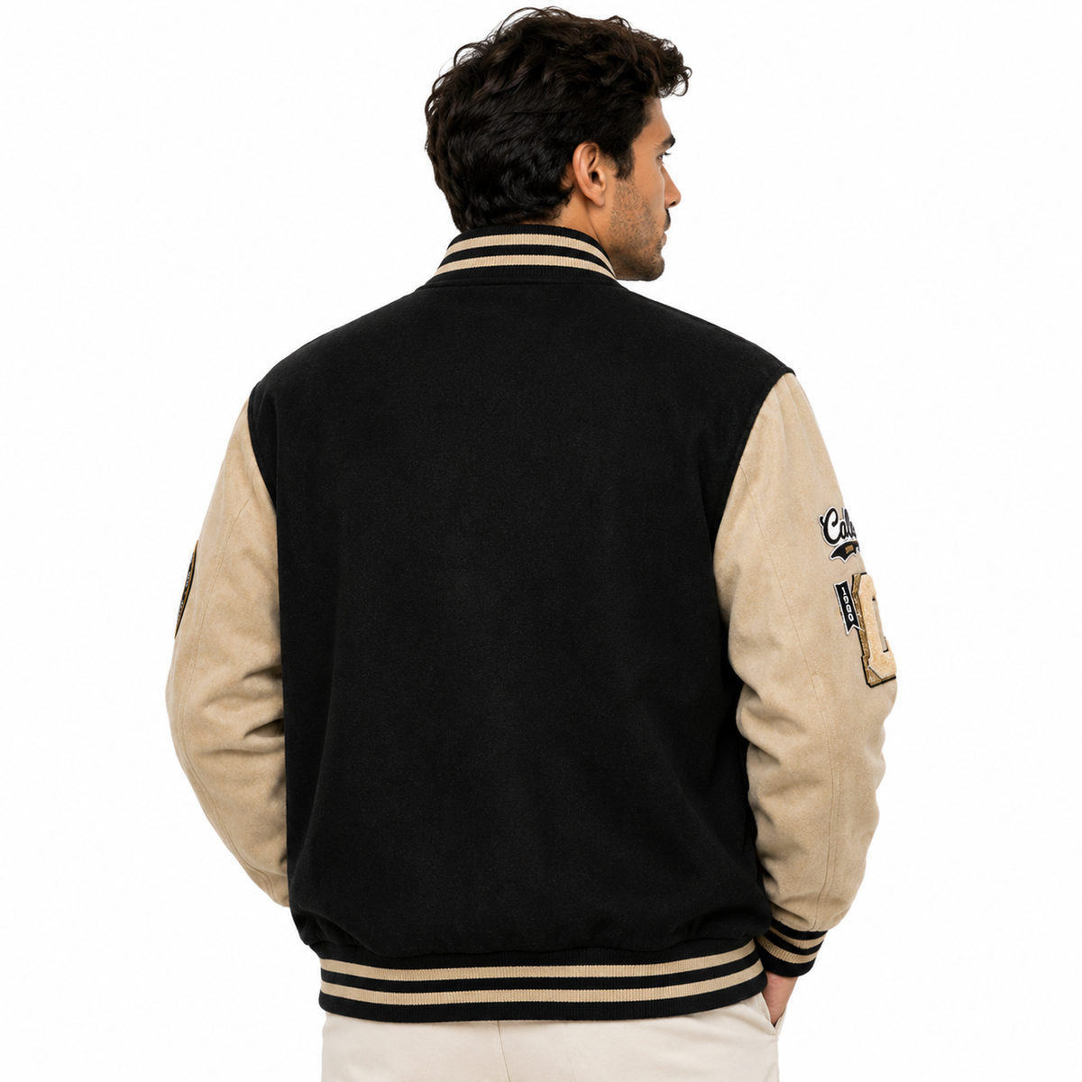 Herren-Bomberjacke mit Knopfleiste und Eingrifftaschen – Lässige langärmlige Jacke für Alltag, Pendeln und saisonale Lagen-Looks