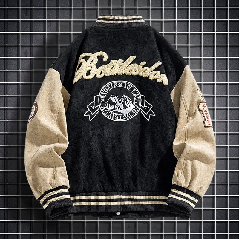 Herren-Bomberjacke mit Knopfleiste und Eingrifftaschen – Lässige langärmlige Jacke für Alltag, Pendeln und saisonale Lagen-Looks