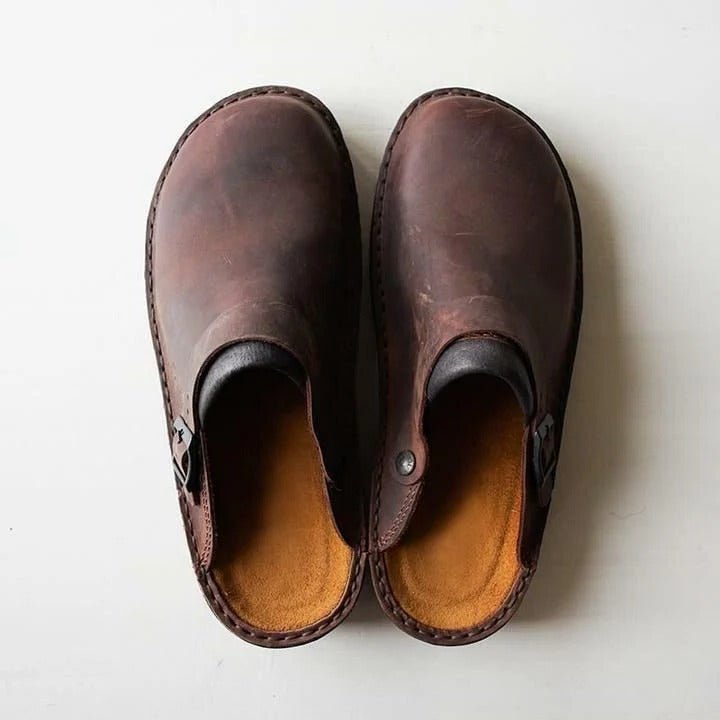 Herren-Clogs zum Hineinschlüpfen mit sicherem Fersenriemen
