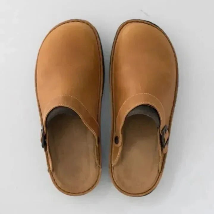 Herren-Clogs zum Hineinschlüpfen mit sicherem Fersenriemen