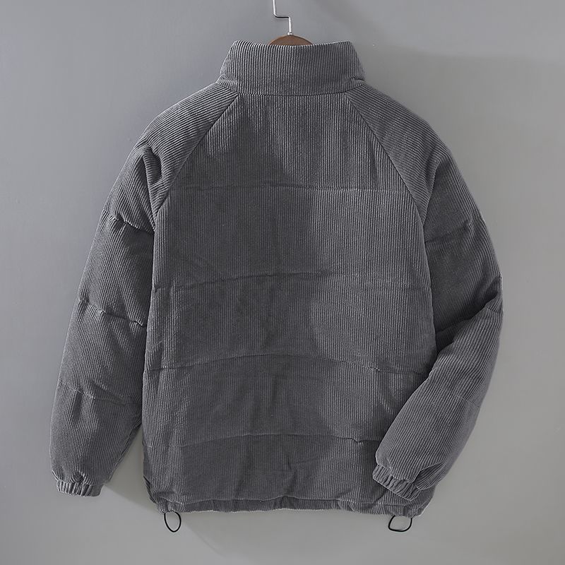 Herren-Cord-Pufferjacke