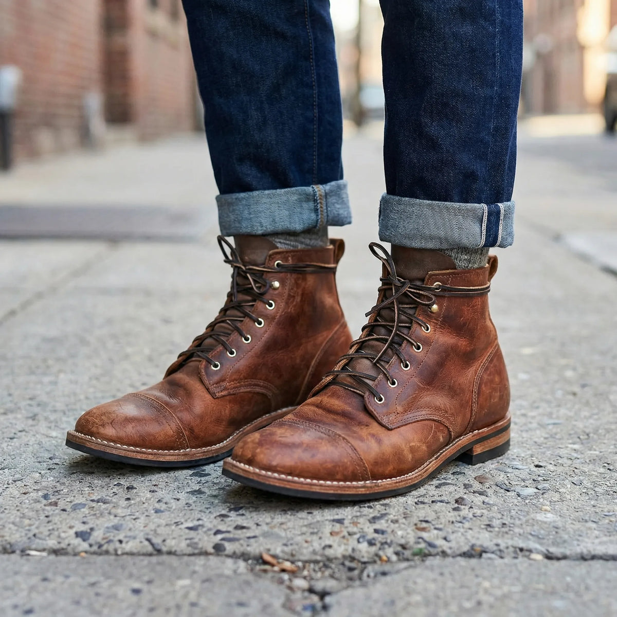 Herren-Schnürstiefeletten