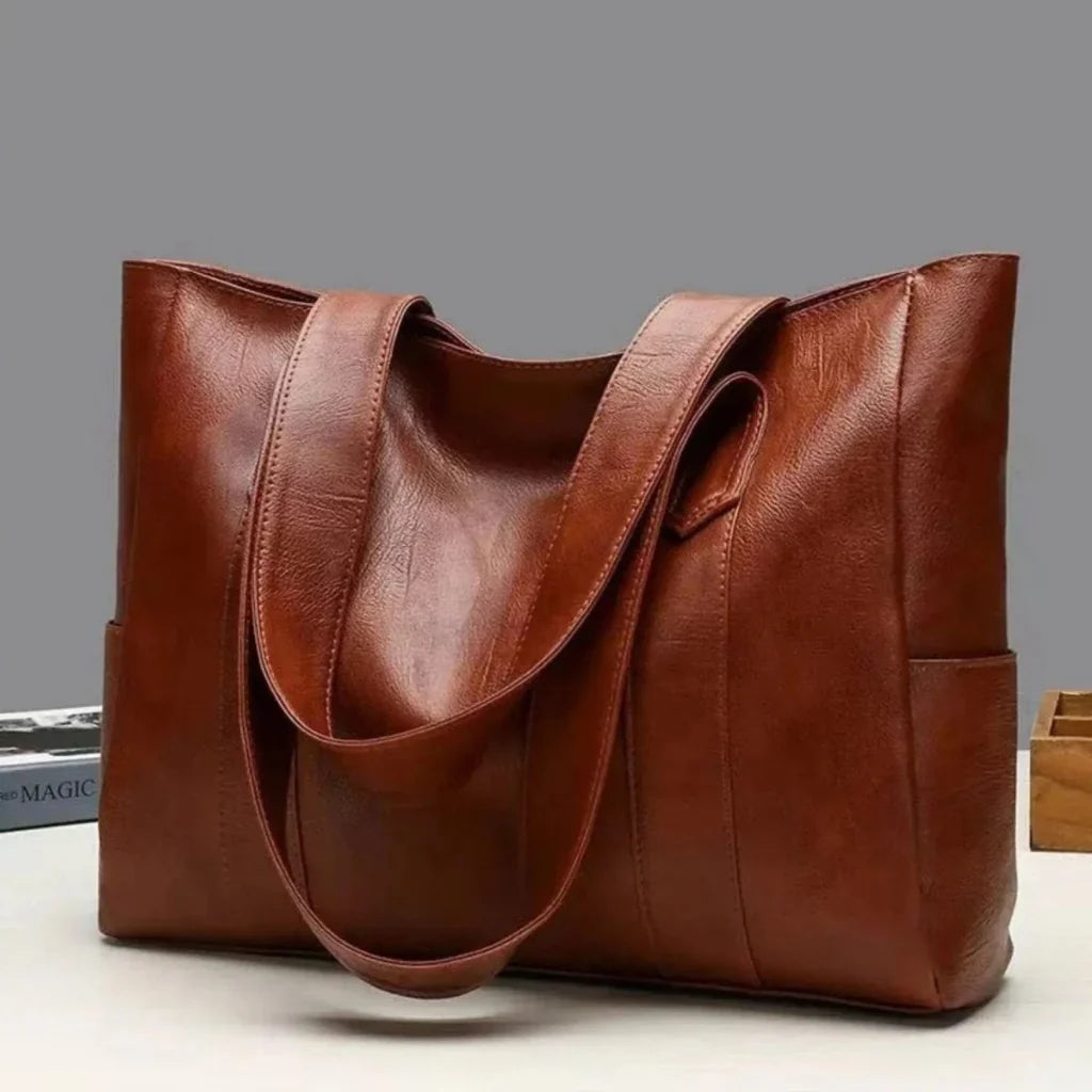 Herren-Schultertasche aus PU-Leder mit organisiertem Stauraum – Schwarz oder Braun