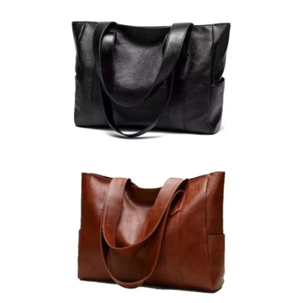 Herren-Schultertasche aus PU-Leder mit organisiertem Stauraum – Schwarz oder Braun