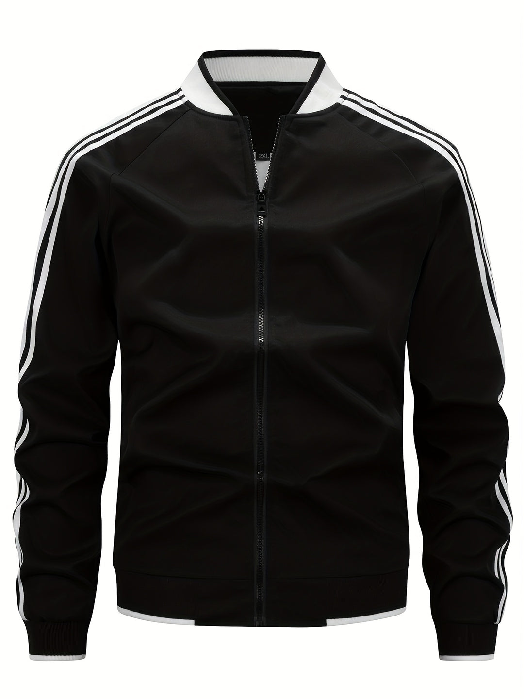 Herren-Sportjacke – leicht & atmungsaktiv mit gestreiften Ärmeln