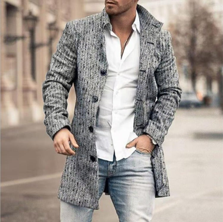 Herren-Trenchcoat mit Knöpfen