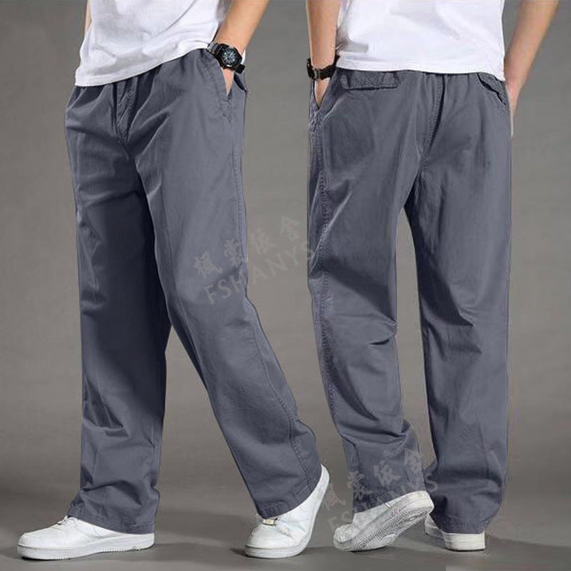 Herrenhose mit lockerer Passform und Taschen