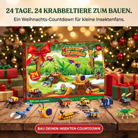 Insekten-Adventskalender für Kinder, 24 Modelle + 2 geheime Modelle