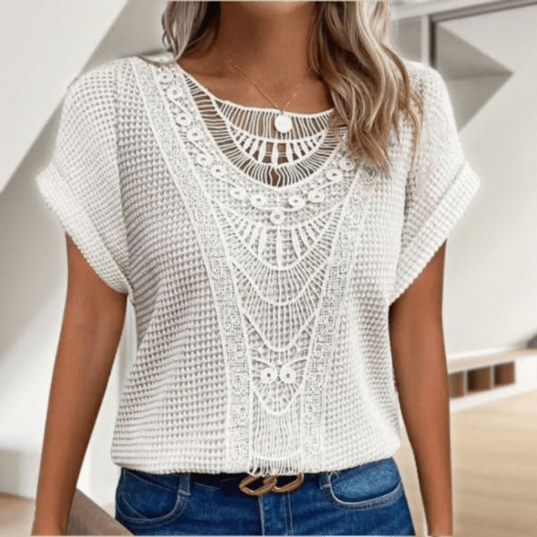Judith | Vintage-Oberteil mit Spitzendetails