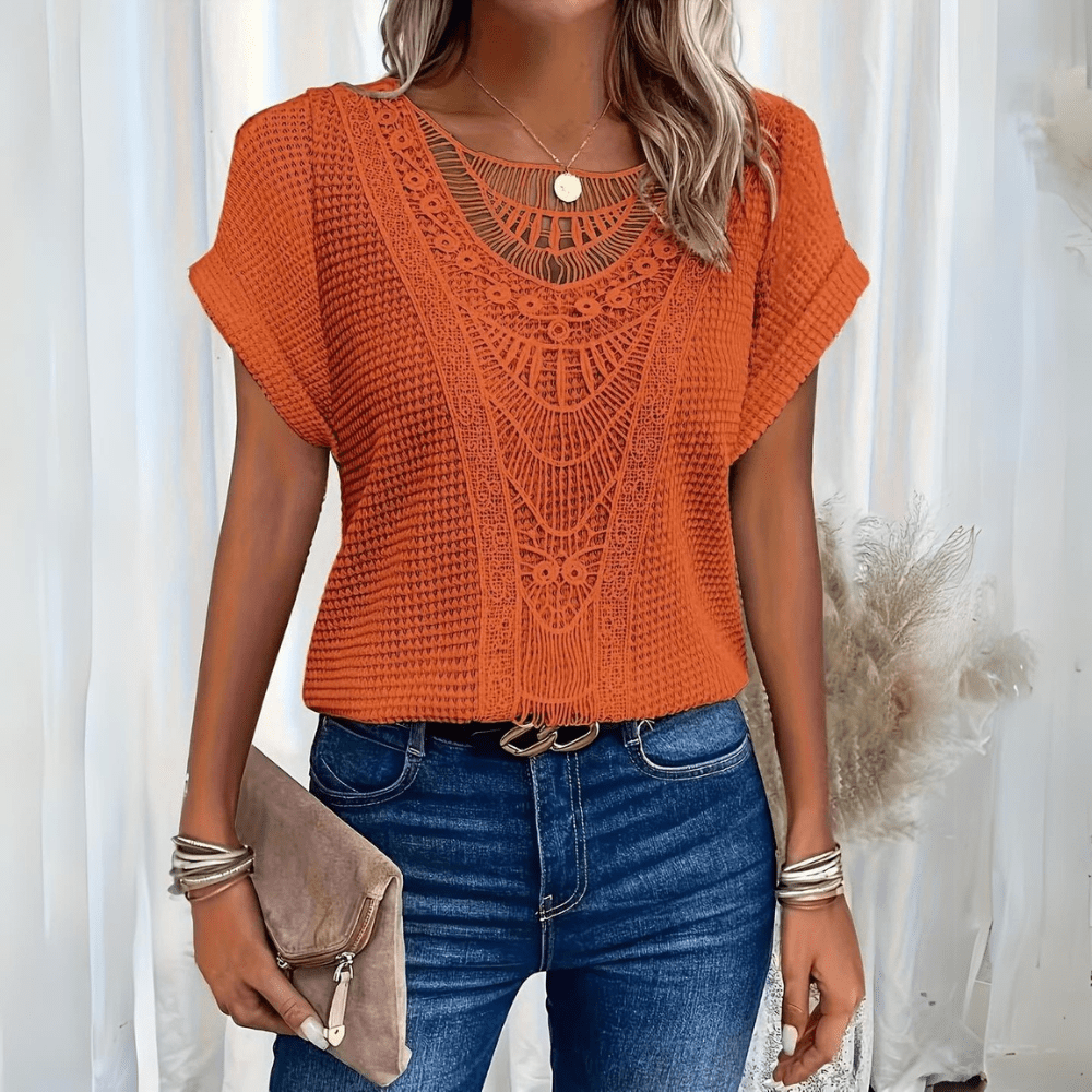Judith | Vintage-Oberteil mit Spitzendetails