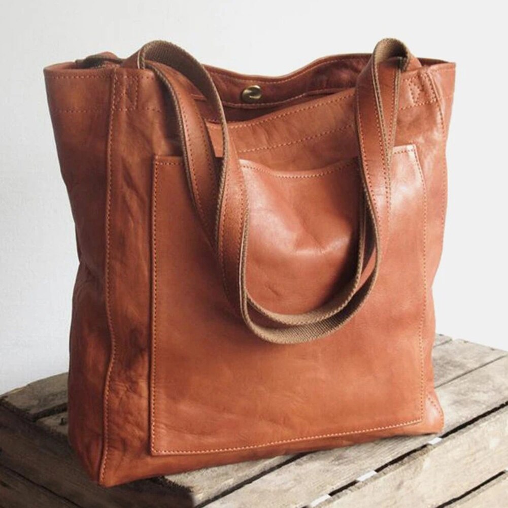 Klassische braune Damenhandtasche