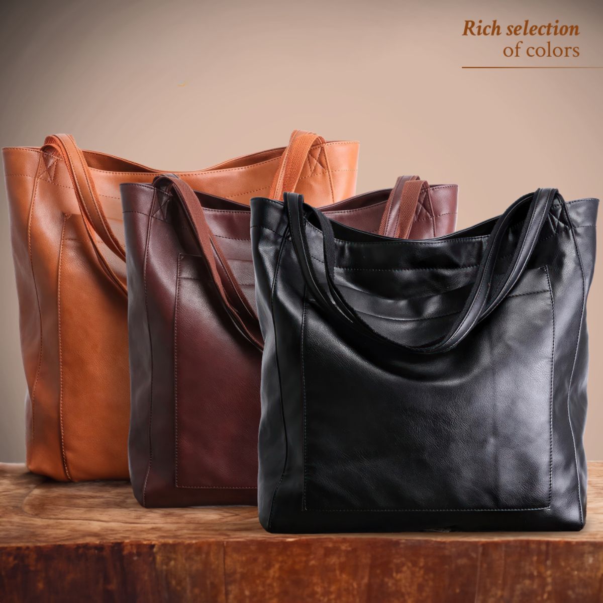 Klassische braune Damenhandtasche