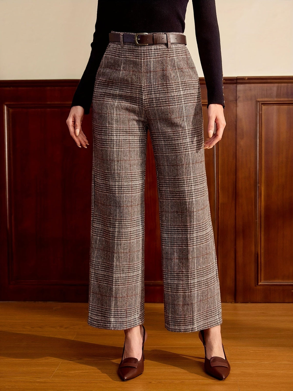 Klassische karierte Hose