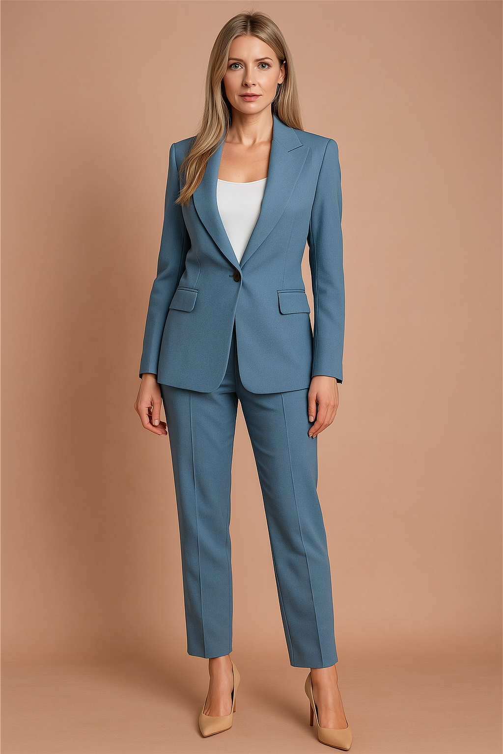 Klassisches Set aus Blazer und Hose für Damen