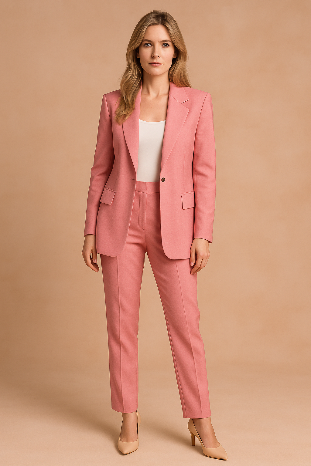 Klassisches Set aus Blazer und Hose für Damen