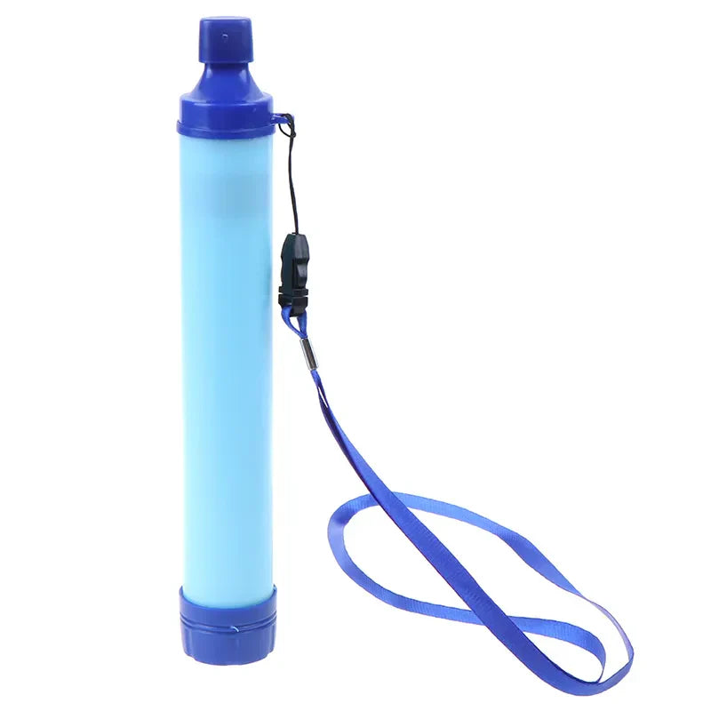 Kompakter und leichter Taschen-Wasserfilter für Outdoor und Survival – filtert Bakterien und Sedimente für sicheres Trinkwasser unterwegs