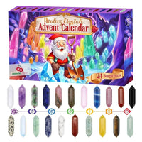 Kristall-Adventskalender 2026 – 24 einzigartige Kristalle für einen magischen Weihnachts-Countdown