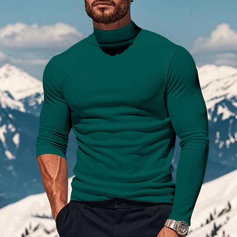 Langarmshirt mit Stehkragen