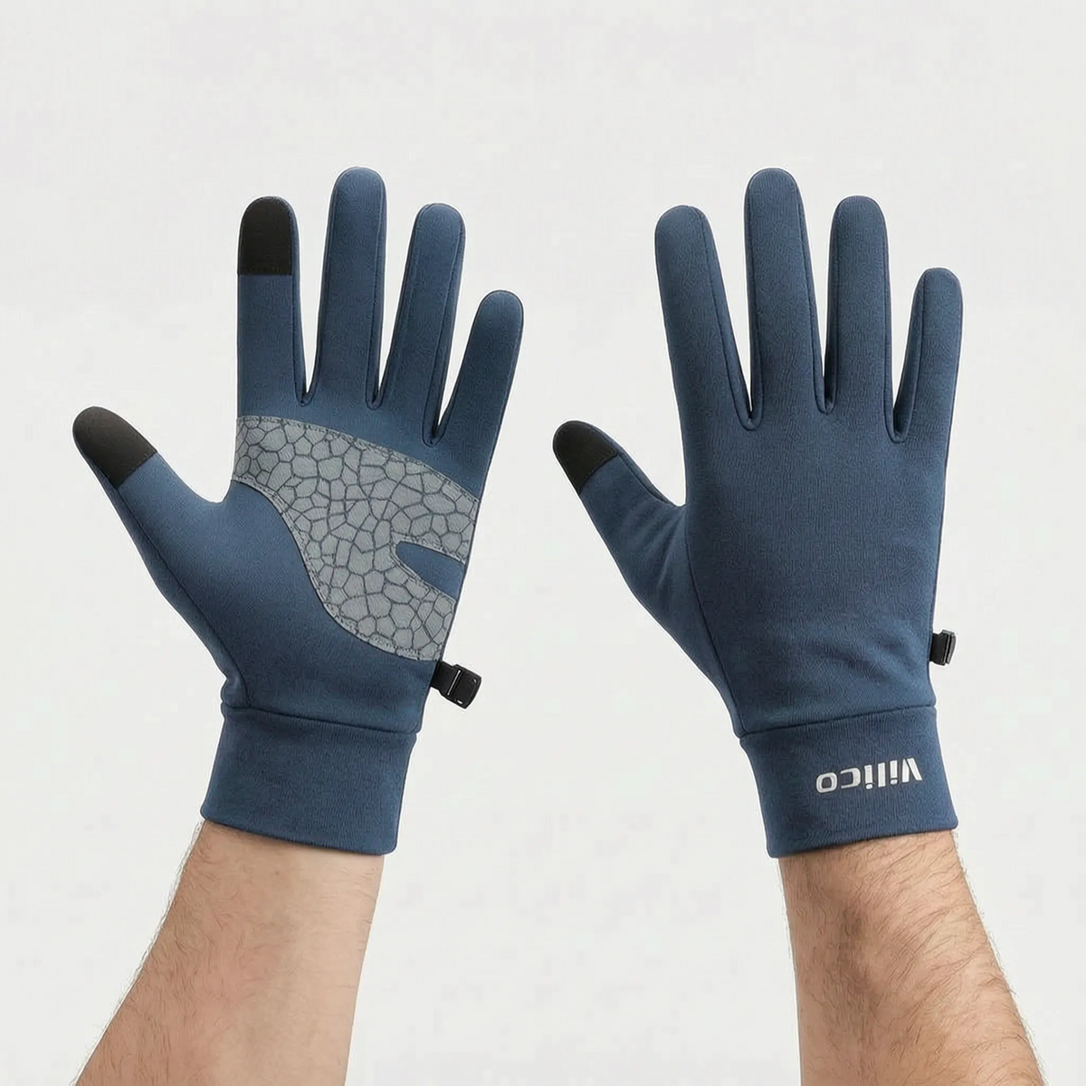 Langfinger-Fahrradhandschuhe mit Touchscreen-Funktion
