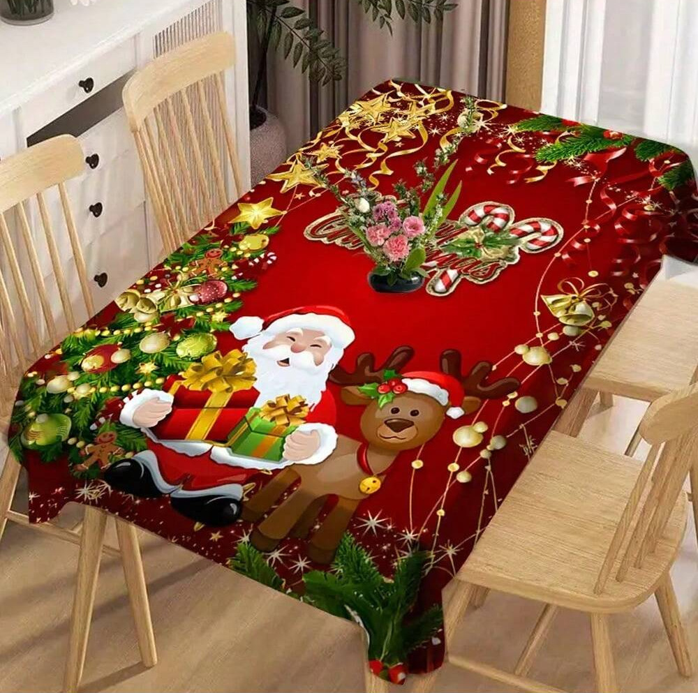 Langlebige rechteckige Weihnachtstischdecke