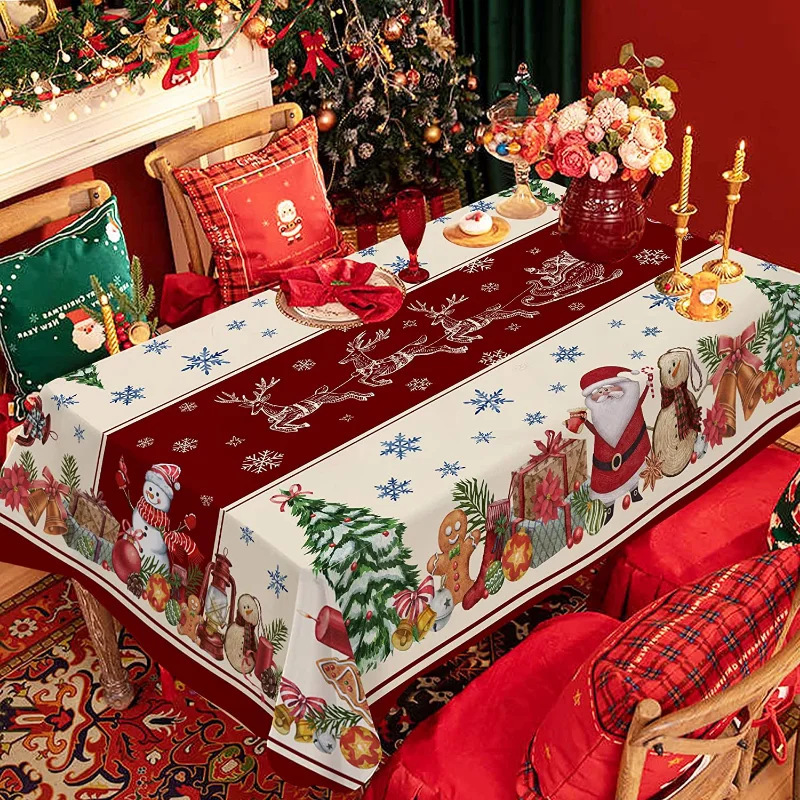 Langlebige rechteckige Weihnachtstischdecke