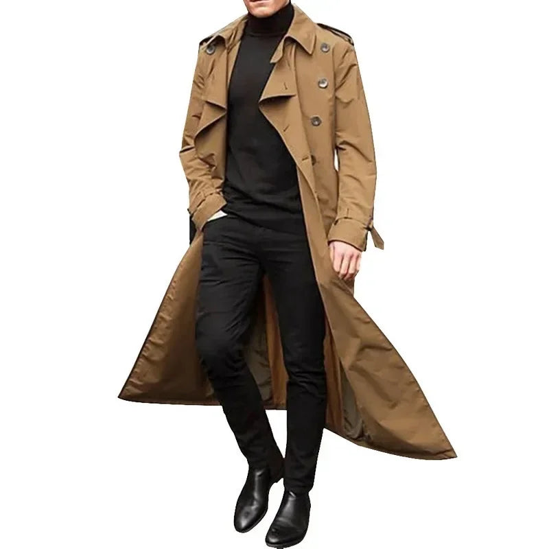Lässiger und modischer Herren-Trenchcoat