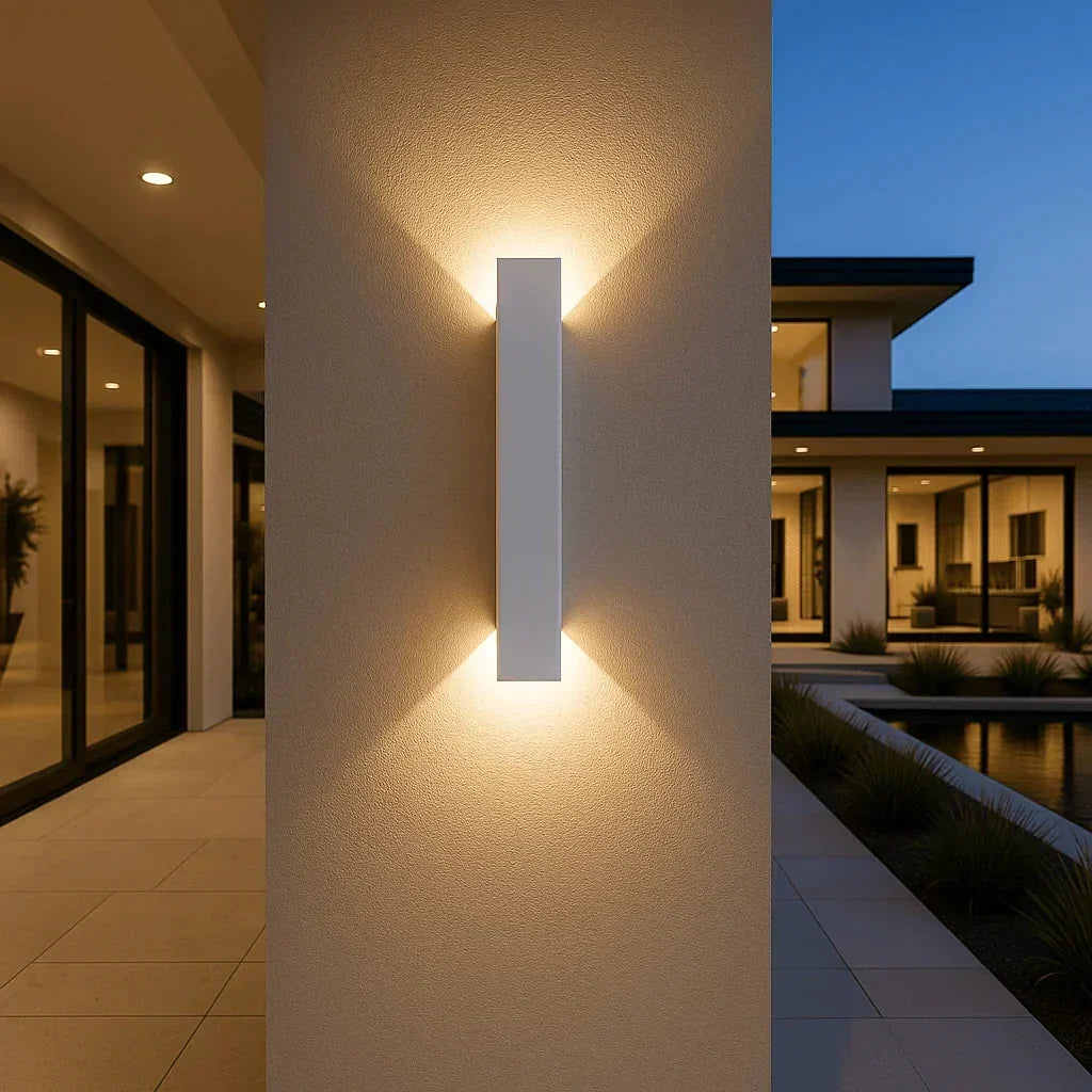 LED-Außenwandleuchte mit Up-and-Down-Licht – wetterfest, IP65