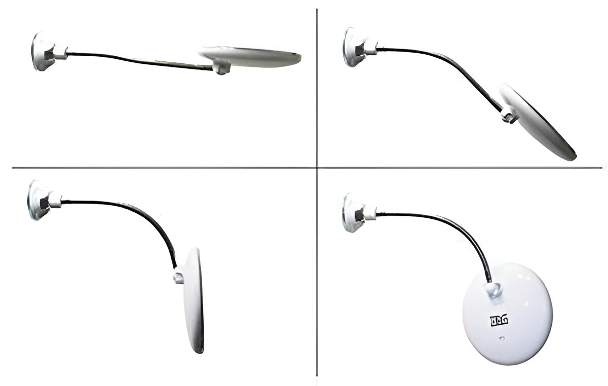 LED-Kosmetikspiegel mit 10-facher Vergrößerung und Saugnapf