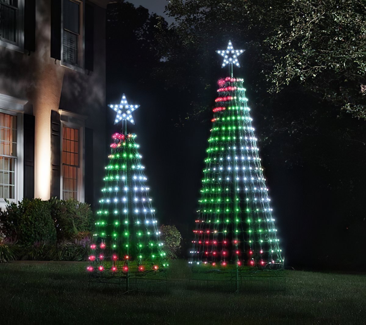 Lichterbaum mit choreografierter Lichtshow