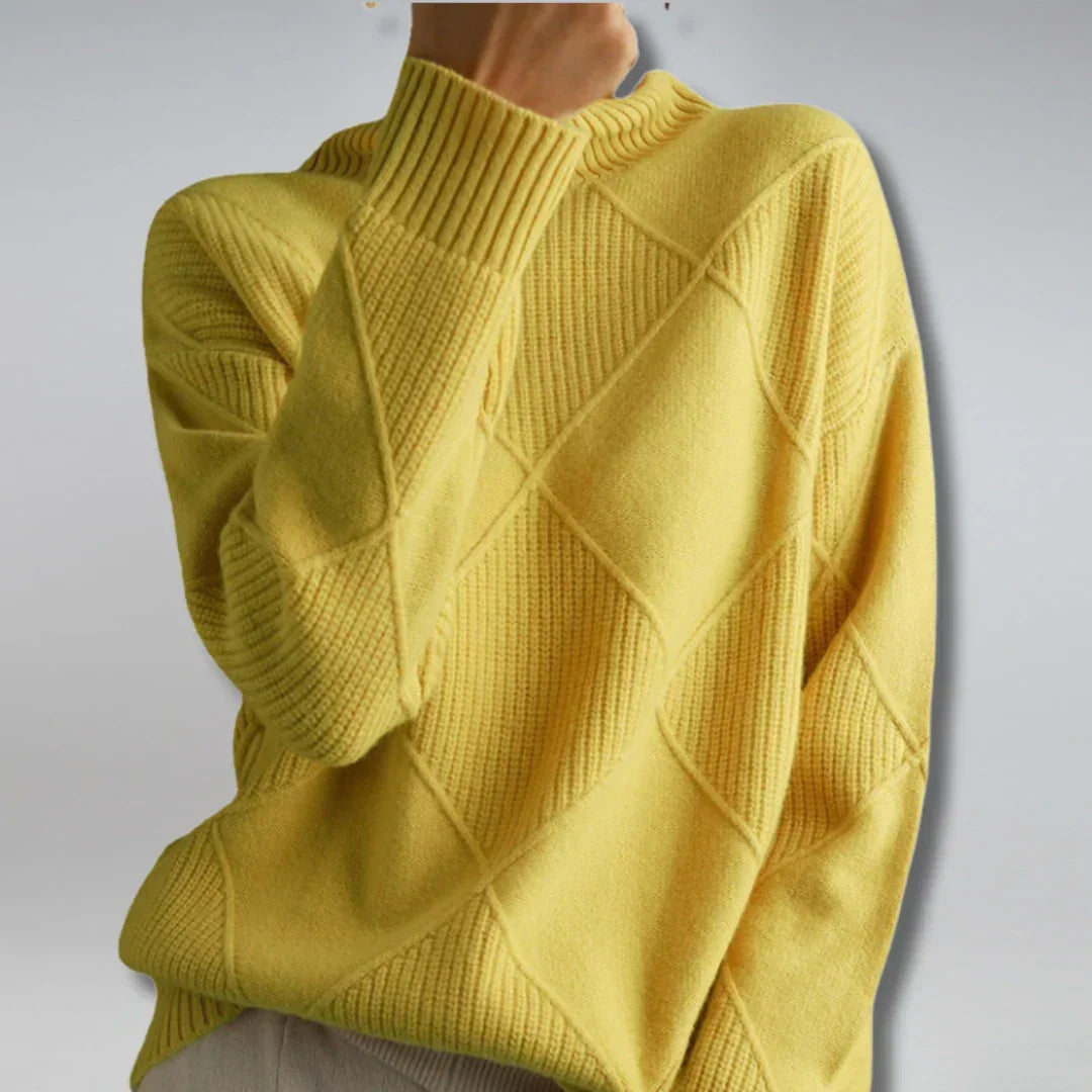 Luxuriöser Damen-Rollkragenpullover aus Kaschmir – weicher und warmer Winterpullover