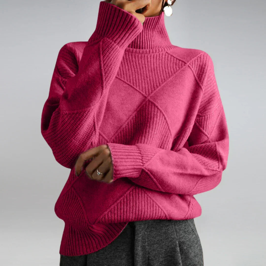 Luxuriöser Damen-Rollkragenpullover aus Kaschmir – weicher und warmer Winterpullover