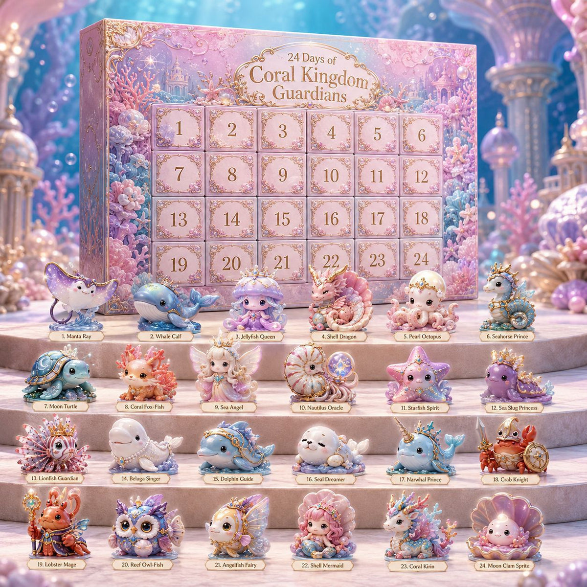 Magischer Tier-Adventskalender aus Acryl