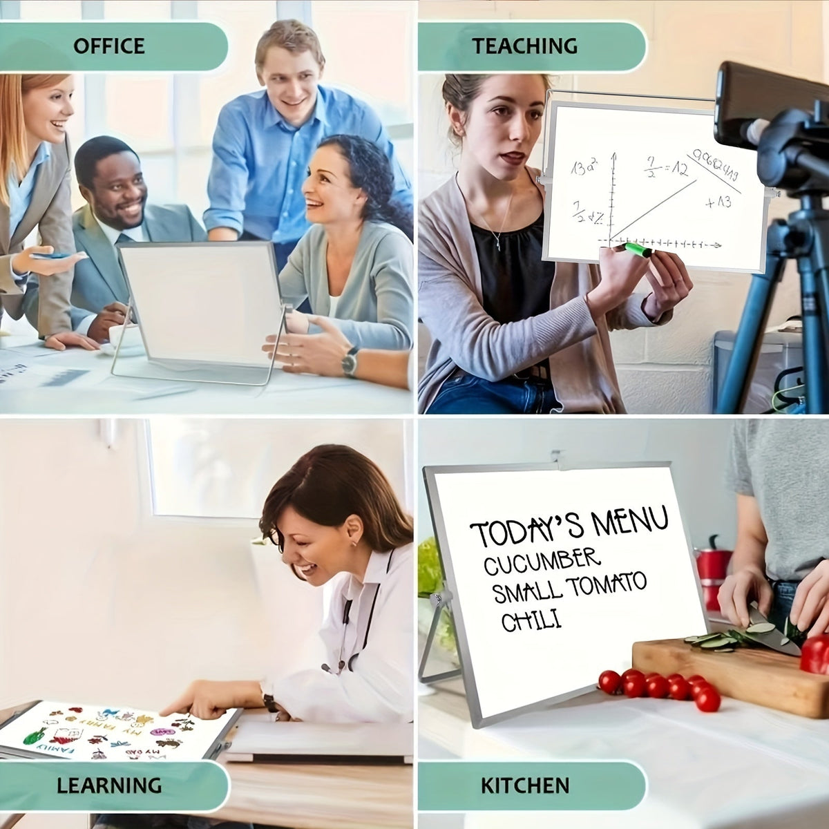 Magnetisches Whiteboard – tragbar und doppelseitig mit Ständer