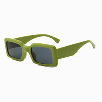 Moderne matte eckige Sonnenbrille