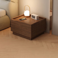 Moderner minimalistischer rechteckiger Nachttisch aus MDF, modular und einstöckig fürs Schlafzimmer