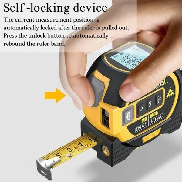 Multifunktionales 3-in-1-Laser-Maßband mit Infrarot