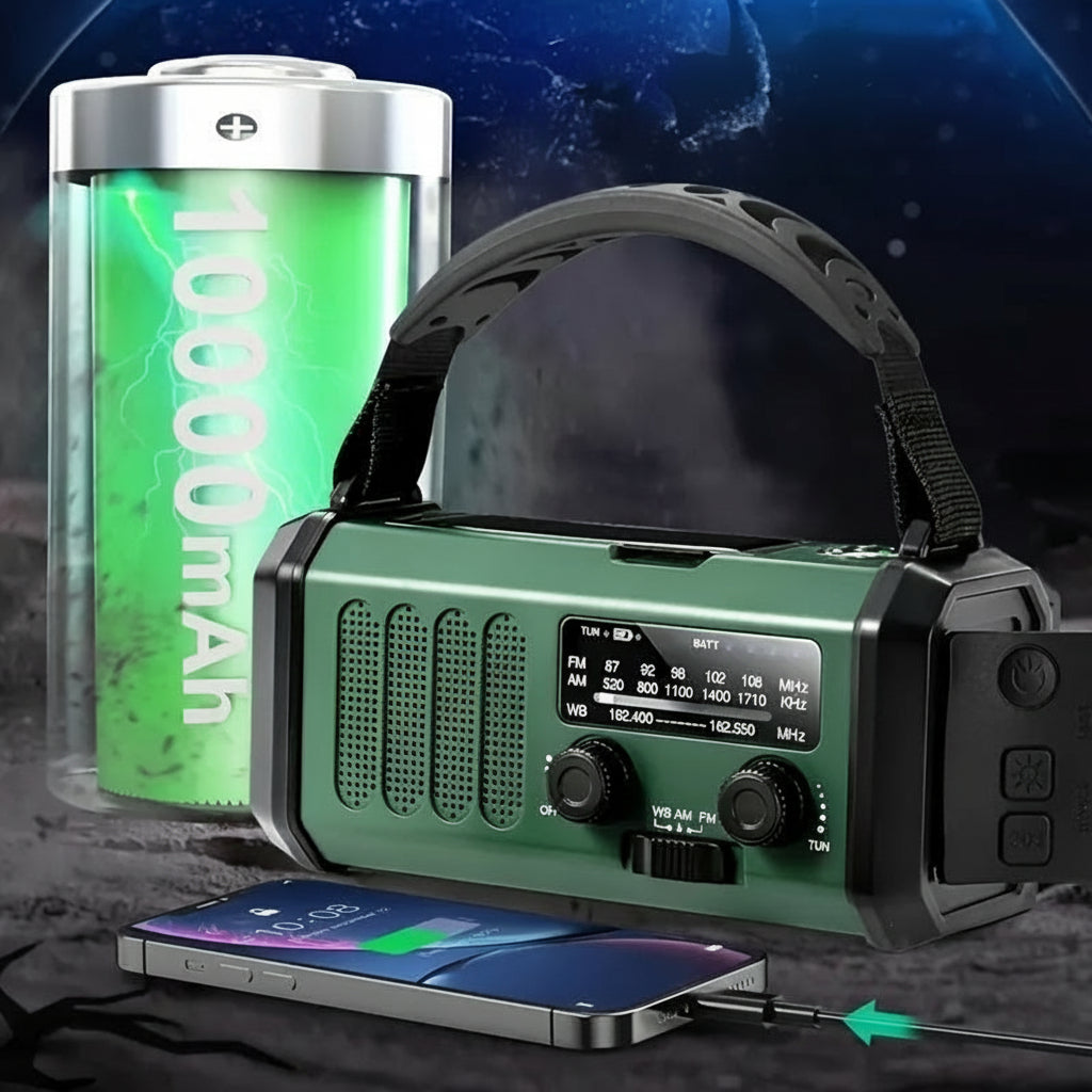 Multifunktionales Notfallradio – kompaktes All-in-One-Krisenvorsorgegerät