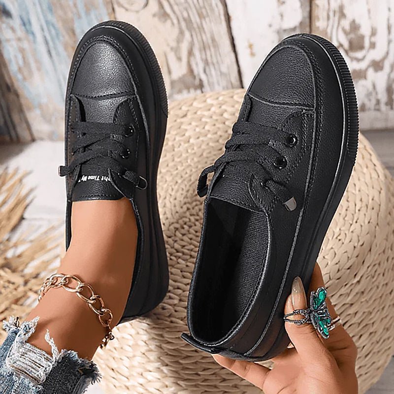 Orthopädische Damen-Schnürsneaker mit Fußgewölbestütze und Dämpfung