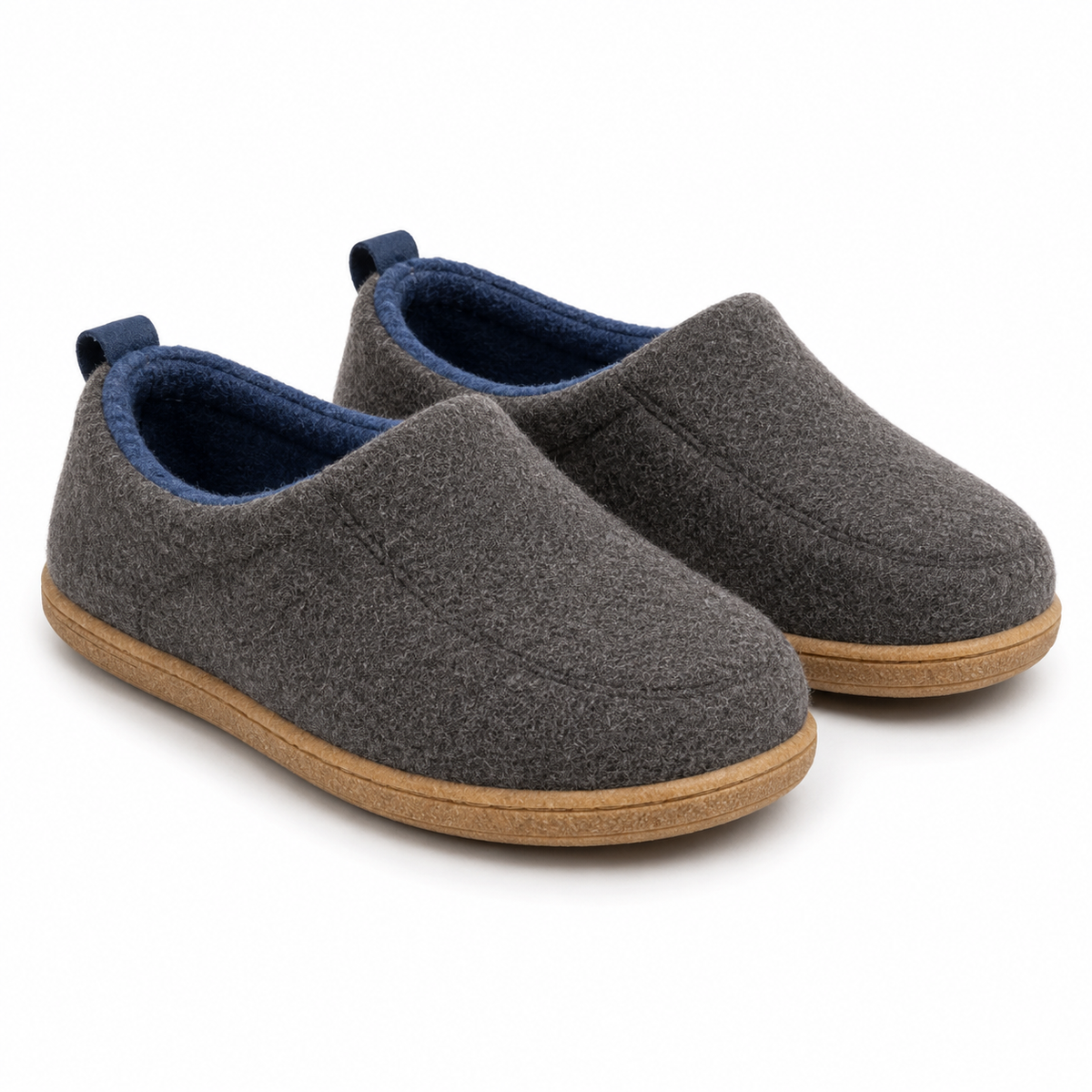 Orthopädische Unisex-Hausschuhe mit fester Sohle und Fleece-Futter